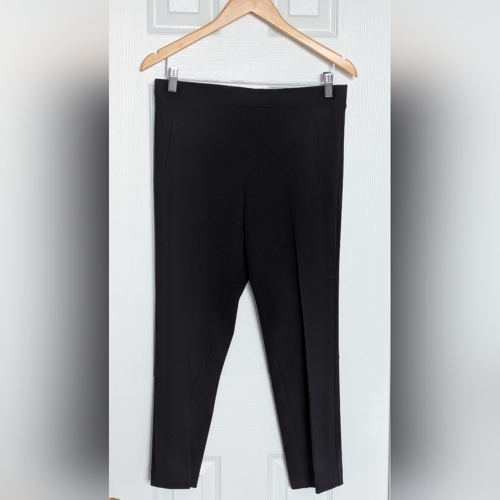 Jules & Leopold Women's (Small) Elastic Waist Cropped Wide Leg Hem Dress Pants